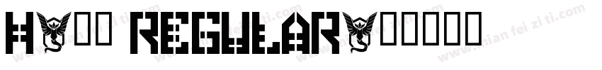 H-宫书 Regular字体转换